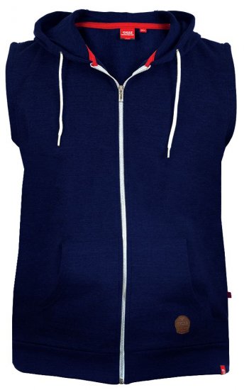 D555 Blake Sleeveless Hoodie Navy - Herren-sweater und -hoodies - Herren-Sweater und -Hoodies in großen Größen
