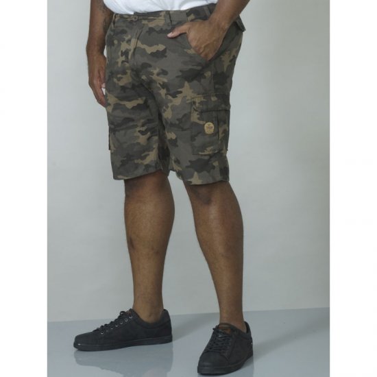 D555 Marty Camo Shorts Green - Herrenshorts - Herrenshorts in großen Größen