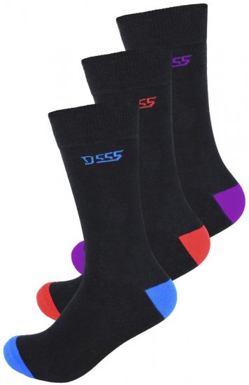 D555 Phoenix Cotton Rich Luxury Socks 3-Pack - Herrenunterwäsche & bademode - Herrenunterwäsche & Bademode in großen Größen