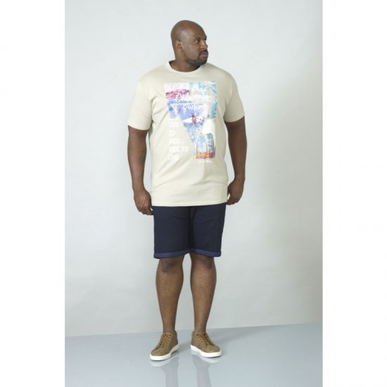 D555 Gordon T-shirt Pale Khaki - Herren-T-Shirts - Herren-T-Shirts in großen Größen