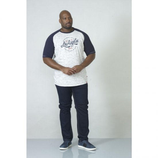 D555 Judson T-shirt Navy - Herren-T-Shirts - Herren-T-Shirts in großen Größen