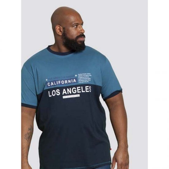 D555 Jackson T-shirt Teal - Herren-T-Shirts - Herren-T-Shirts in großen Größen