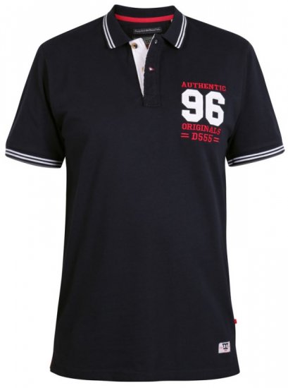 D555 Bartley Polo Dark Navy - Polo-shirts für herren - Polo-Shirts für Herren in großen Größen