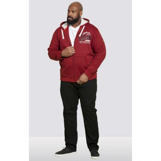 D555 Durham Hoodie Red - Herren-sweater und -hoodies - Herren-Sweater und -Hoodies in großen Größen