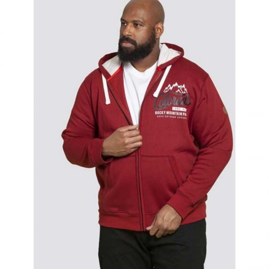 D555 Durham Hoodie Red - Herren-sweater und -hoodies - Herren-Sweater und -Hoodies in großen Größen