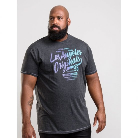 D555 Simmons T-shirt Black - Herren-T-Shirts - Herren-T-Shirts in großen Größen