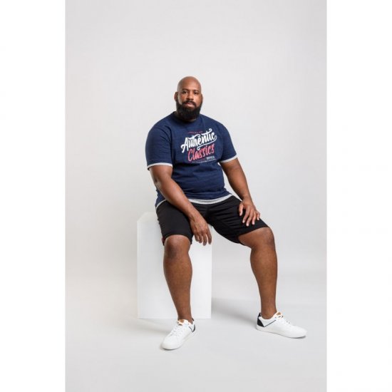 D555 Finn T-shirt Navy - Herren-T-Shirts - Herren-T-Shirts in großen Größen