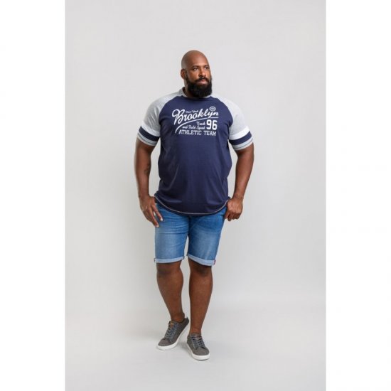D555 Jones T-shirt Navy - Herren-T-Shirts - Herren-T-Shirts in großen Größen