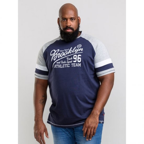 D555 Jones T-shirt Navy - Herren-T-Shirts - Herren-T-Shirts in großen Größen