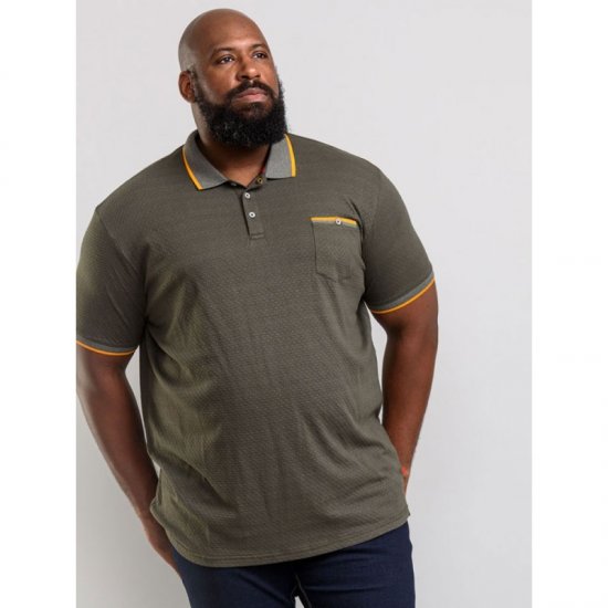 D555 Marshall Polo Khaki - Polo-shirts für herren - Polo-Shirts für Herren in großen Größen
