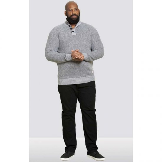 D555 Zane Sweater Grey - Herren-sweater und -hoodies - Herren-Sweater und -Hoodies in großen Größen