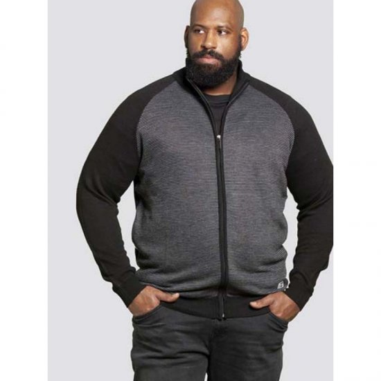 D555 Tanner Sweater Black - Herren-sweater und -hoodies - Herren-Sweater und -Hoodies in großen Größen