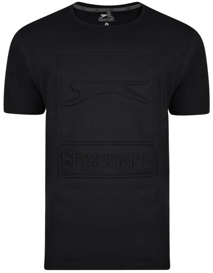 Slazenger Kurtis T-shirt Black - Herren-T-Shirts - Herren-T-Shirts in großen Größen