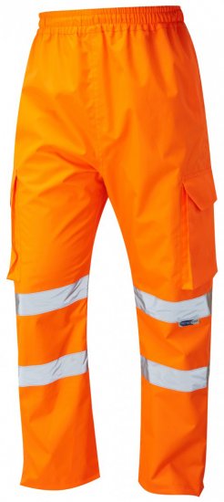 Leo Appledore Cargo Rain pants Hi-Vis Orange - Herren arbeitskleidung - Herren Arbeitskleidung Große Größen