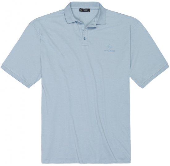 Lavecchia 1000 Pique Polo Light Blue - Polo-shirts für herren - Polo-Shirts für Herren in großen Größen