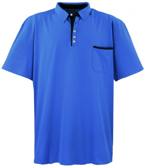 Lavecchia 1701 Jersey Poloshirt Royal Blue - Polo-shirts für herren - Polo-Shirts für Herren in großen Größen