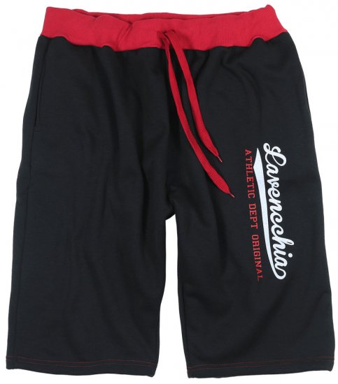 Lavecchia 2017 Sweatshorts Black/Red - Jogginghosen für herren - Jogginghosen für Herren in großen Größen