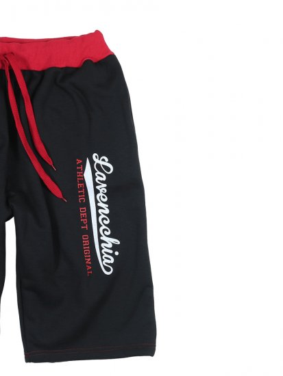 Lavecchia 2017 Sweatshorts Black/Red - Jogginghosen für herren - Jogginghosen für Herren in großen Größen