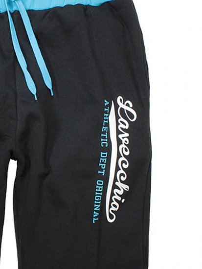 Lavecchia 2017 Sweatshorts Black/Turquoise - Jogginghosen für herren - Jogginghosen für Herren in großen Größen