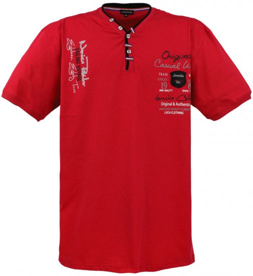 Lavecchia 2042 Printed T-shirt Red - Herren-T-Shirts - Herren-T-Shirts in großen Größen
