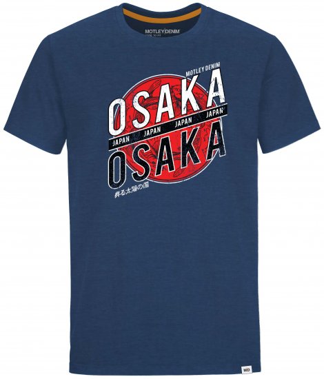 Motley Denim Leicester T-shirt Dark Indigo - Herren-T-Shirts - Herren-T-Shirts in großen Größen