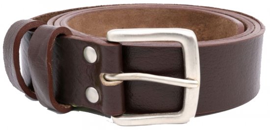 D555 Liam Hand Crafted Real Leather Belt, 3,7cm - Lange gürtel - Lange Gürtel für Männer