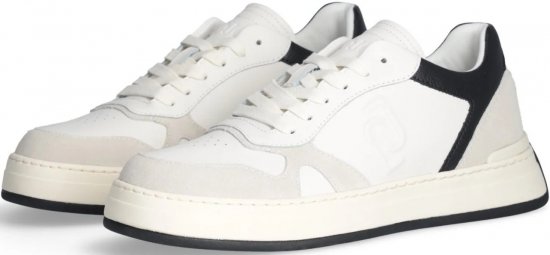 Liu Jo Boy 01 Leather/Suede Sneakers White/Black - Herrenschuhe 40-52 - 