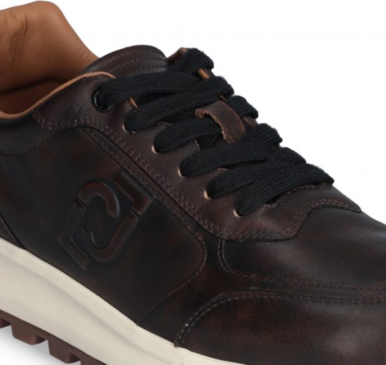 Liu Jo Running 01 Leather Sneakers Brown - Herrenschuhe 40-52 - 
