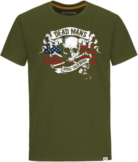 Motley Denim Luton T-Shirt Dark Khaki - Herren-T-Shirts - Herren-T-Shirts in großen Größen