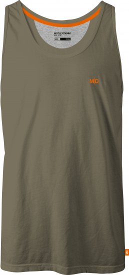 Motley Denim Madrid Tank top Dark Khaki - Herren-T-Shirts in großen Größen - Herren-T-Shirts in großen Größen