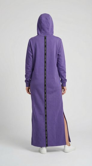 Nora Mikken MARI Maxi Hoodie Dress Purple - Sweaters & hoodies - 