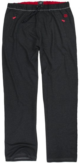 Adamo Markus Sweatpants with draw-cord Charcoal - Jogginghosen für herren - Jogginghosen für Herren in großen Größen