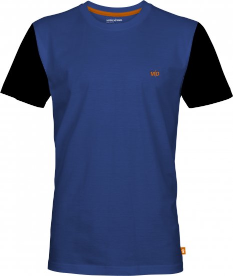 Motley Denim Granada Black Short Sleeved T-Shirt Royal Blue - Herren-T-Shirts - Herren-T-Shirts in großen Größen
