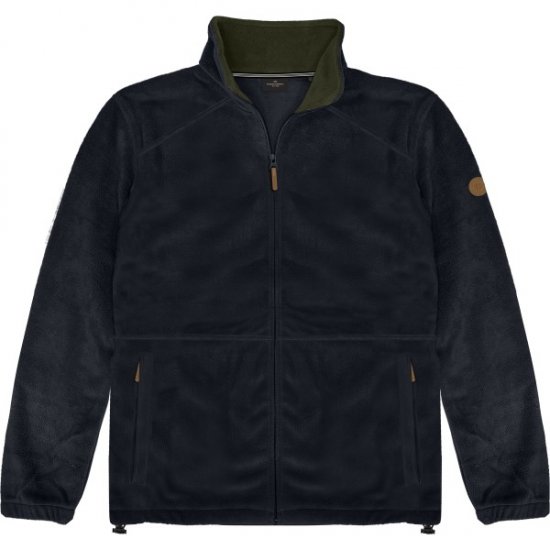Double Outfitters MFT-7088 Fleece Full-Zip Jacket Navy - Herren jacken - Herren Jacken in großen Größen
