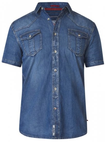D555 Mike Denim Shirt - Herrenhemden - Herrenhemden in großen Größen