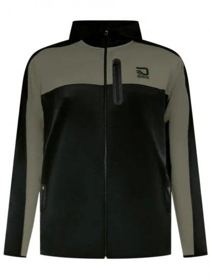 D555 Southport Hoodie mit Reißverschluss Schwarz - Herren-sweater und -hoodies - Herren-Sweater und -Hoodies in großen Größen