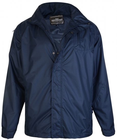 Kam Jeans KV01 Regenjacke Dunkelblau TALL - HERRENBEKLEIDUNG MT-6XLT - Langgrößen für Herren