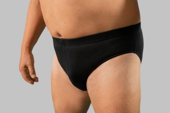 20 Nodi Stretch Cotton Briefs with Embroidered Side Label Black - Herrenunterwäsche & bademode - Herrenunterwäsche & Bademode in großen Größen