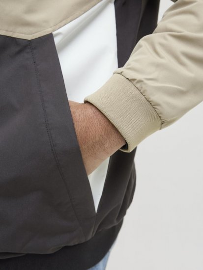 Jack & Jones Rush Bomber Hoodie Grey - Herren jacken - Herren Jacken in großen Größen