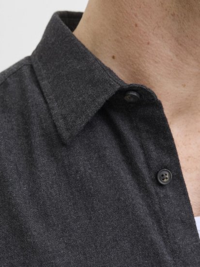 Jack & Jones Classic Long Sleeve Shirt Grey - Herrenhemden - Herrenhemden in großen Größen