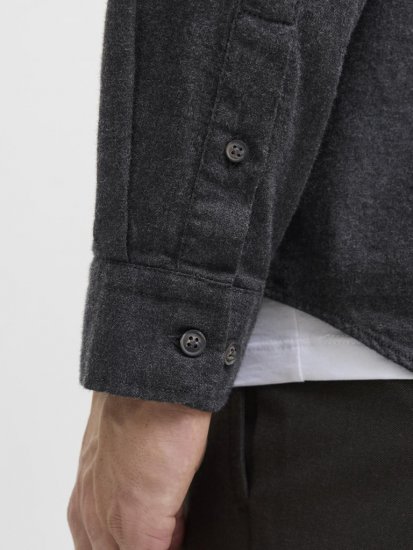 Jack & Jones Classic Long Sleeve Shirt Grey - Herrenhemden - Herrenhemden in großen Größen