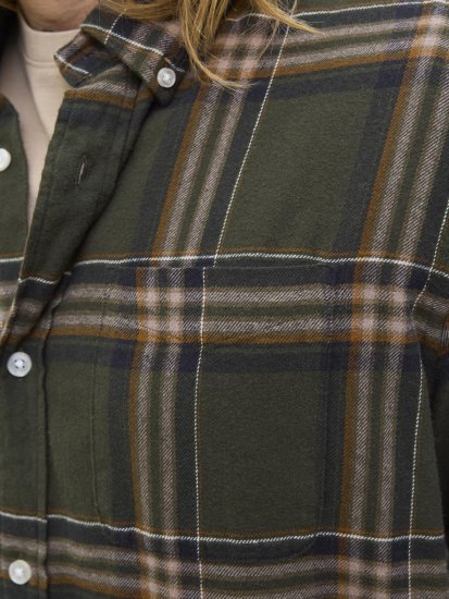 Jack & Jones Classic Flannel Long Sleeve Shirt Green - Herrenhemden - Herrenhemden in großen Größen