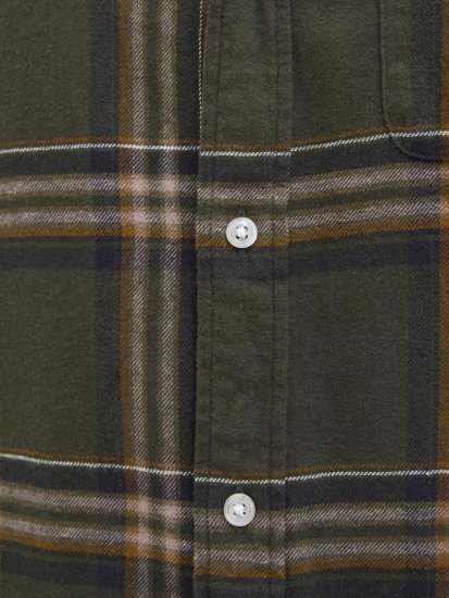 Jack & Jones Classic Flannel Long Sleeve Shirt Green - Herrenhemden - Herrenhemden in großen Größen
