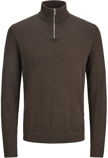 Jack & Jones Emil Knitted Pullover Brown - Herren-sweater und -hoodies - Herren-Sweater und -Hoodies in großen Größen