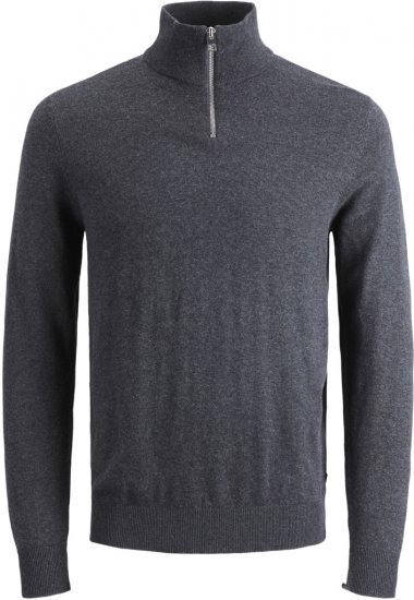 Jack & Jones Emil Knitted Pullover Grey - Herren-sweater und -hoodies - Herren-Sweater und -Hoodies in großen Größen