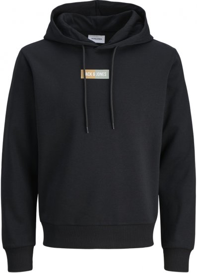 Jack & Jones Pan Hoodie Black - Herren-sweater und -hoodies - Herren-Sweater und -Hoodies in großen Größen