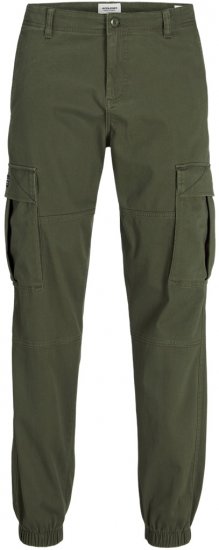 Jack & Jones Jonnie Cuffed Cargo Pants Green - Herren-jeans & -hosen - Herren-Jeans & -Hosen in großen Größen