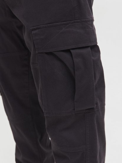 Jack & Jones Jonnie Cuffed Cargo Pants Black - Herren-jeans & -hosen - Herren-Jeans & -Hosen in großen Größen