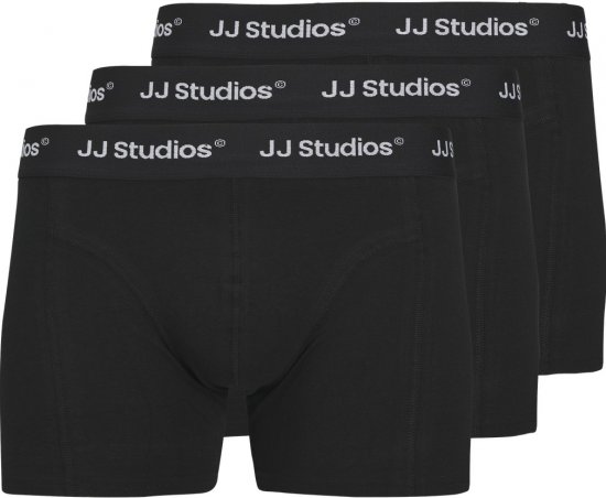 Jack & Jones Soho Solid Trunks 3-Pack Black - Herrenunterwäsche & bademode - Herrenunterwäsche & Bademode in großen Größen