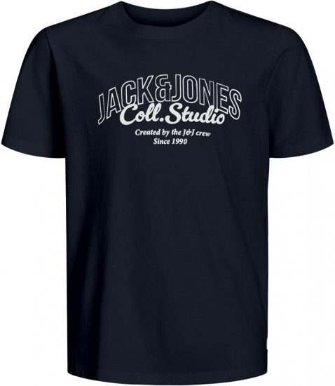 Jack & Jones Makoto T-shirt Blue - Herren-T-Shirts in großen Größen - Herren-T-Shirts in großen Größen